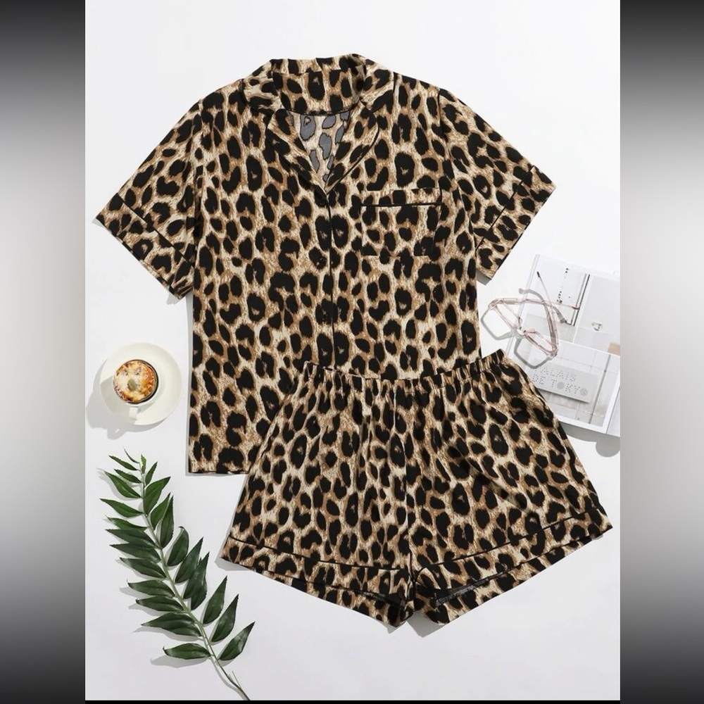 Leopard pajama set